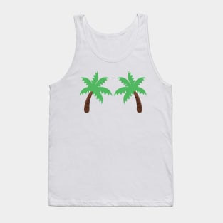 green palm/coconut tree illustration Tank Top